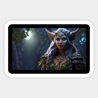 Night elf druid Sticker